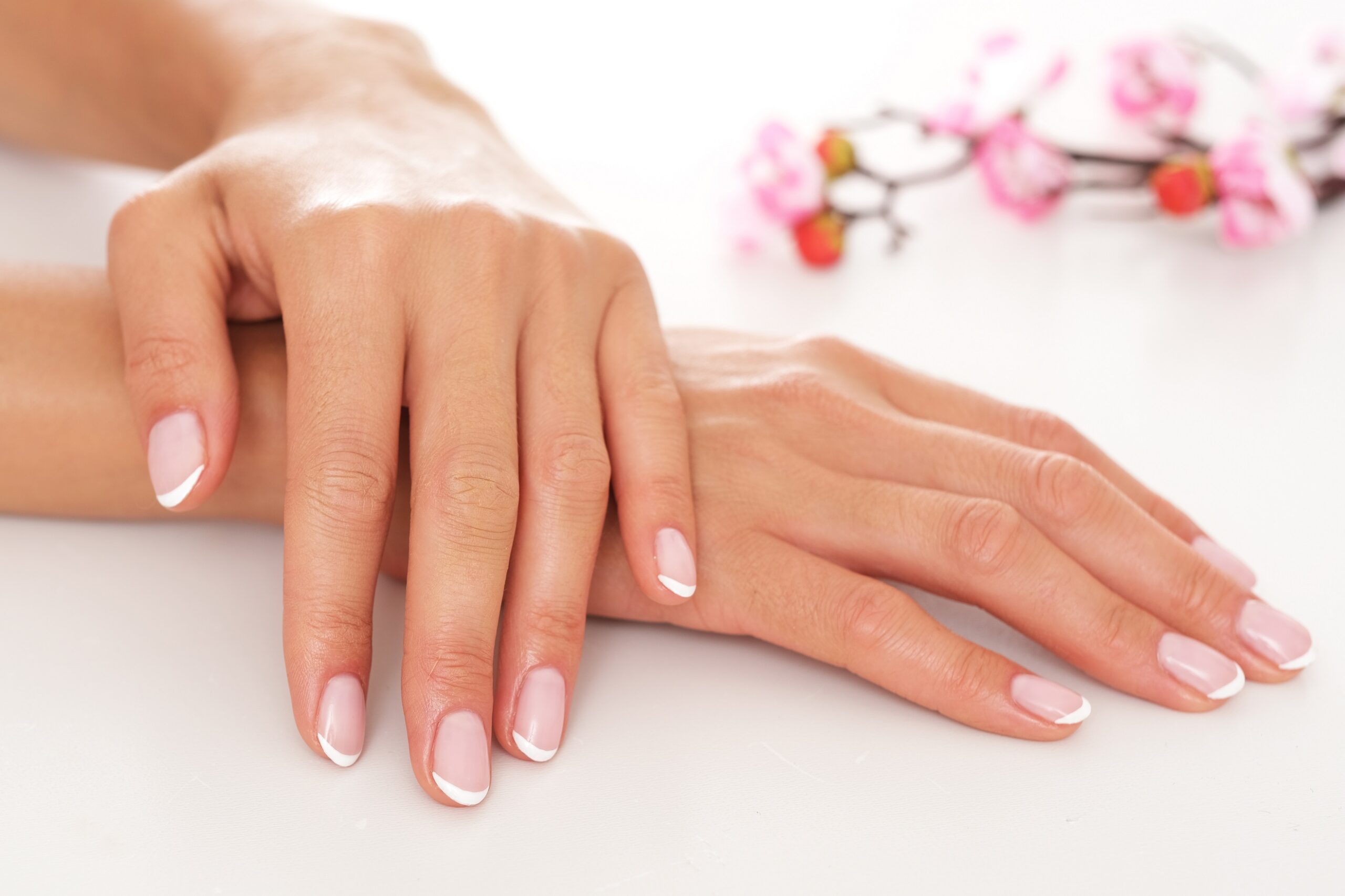 The,Picture,Of,Female,Hands,With,Perfectly,Done,Manicure.