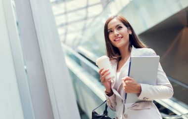 Business,Woman,She,Is,Going,To,Work,In,Her,Morning