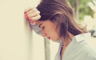 Portrait,Stressed,Sad,Young,Woman,Outdoors.,City,Urban,Life,Style