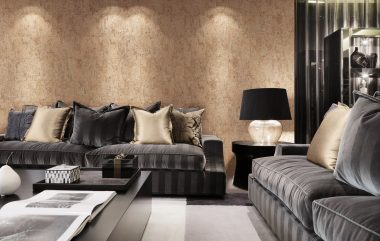 Coffee Table And Sofas In Modern Living Room